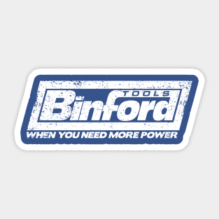 Binford Tools (white) Sticker